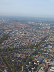 849886 Luchtfoto van de wijk Abstede te Utrecht, uit het zuidoosten, met op de voorgrond de Ina Boudier Bakkerlaan.